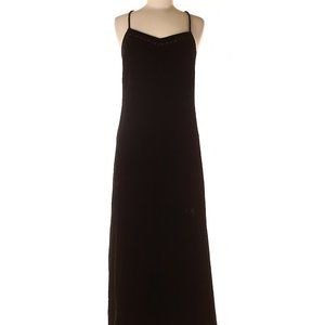 Express Black Velvet & Silk Maxi Dress